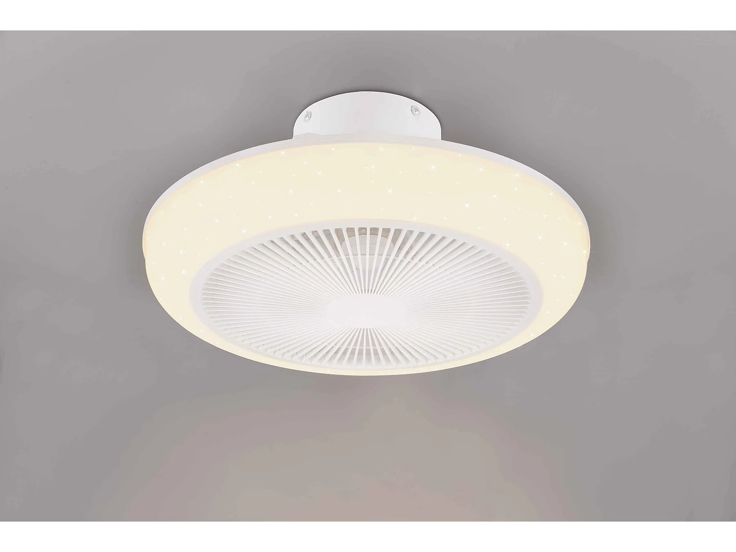 Plafoniera con Ventilatore estate/inverno, grigio, D 48 cm Mjolby