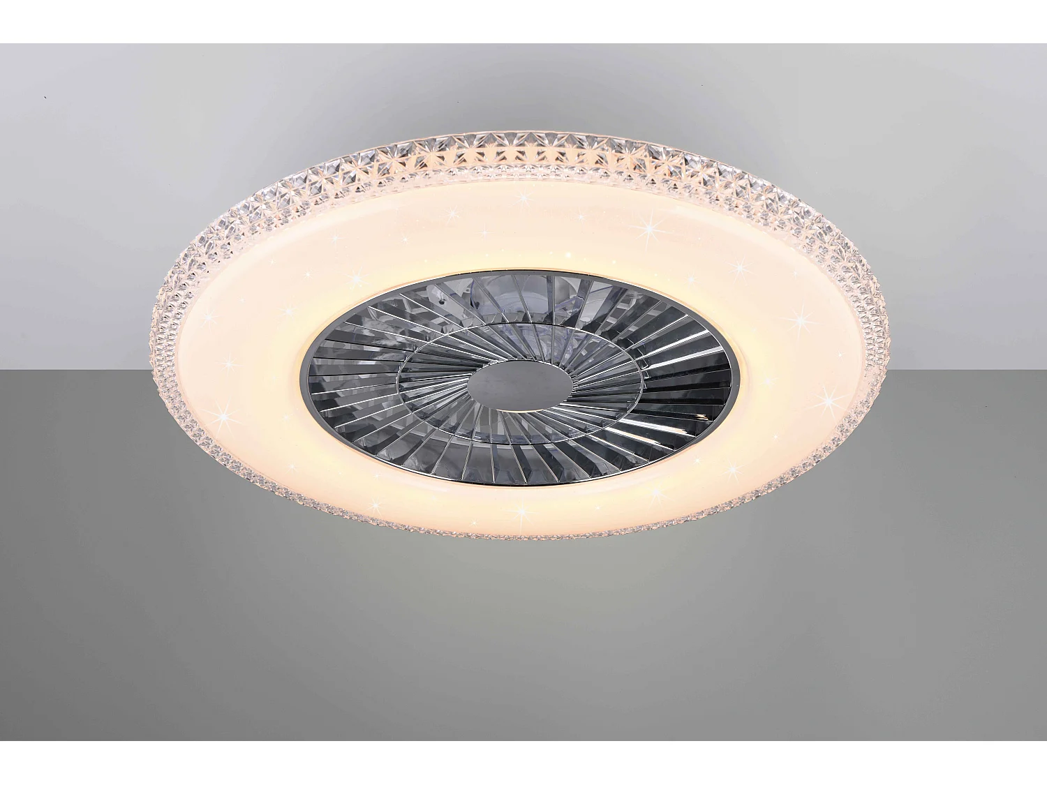 Plafoniera con Ventilatore estate/inverno, bianco, D 60 cm Harstad