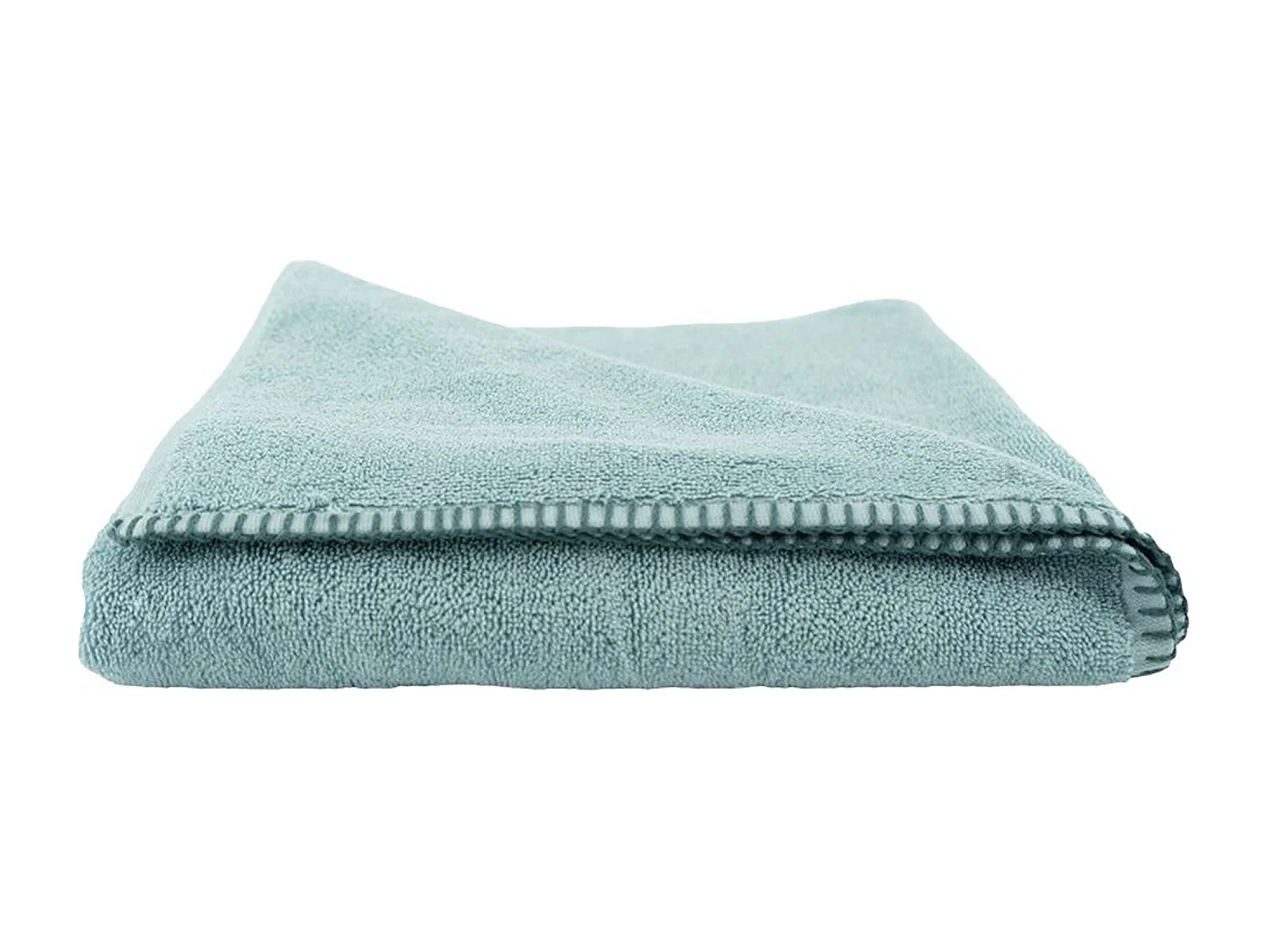 Drap de douche éponge bouclette 70x140 cm FJORD coton bleu glacier