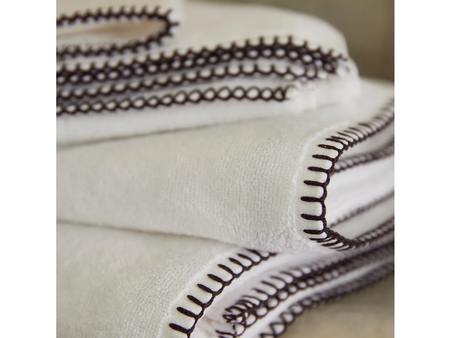 Drap de douche éponge bouclette 70x140 cm FJORD coton gris plomb