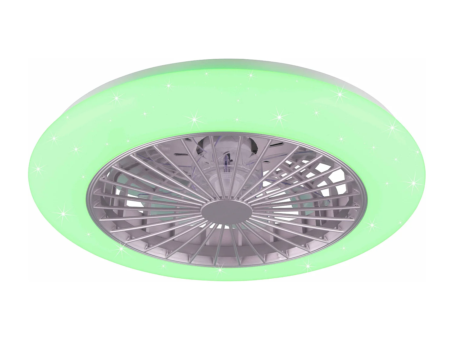 Plafonnier/ventilateur dimmable à changement de température de couleur - titane - Trio - Stralsund