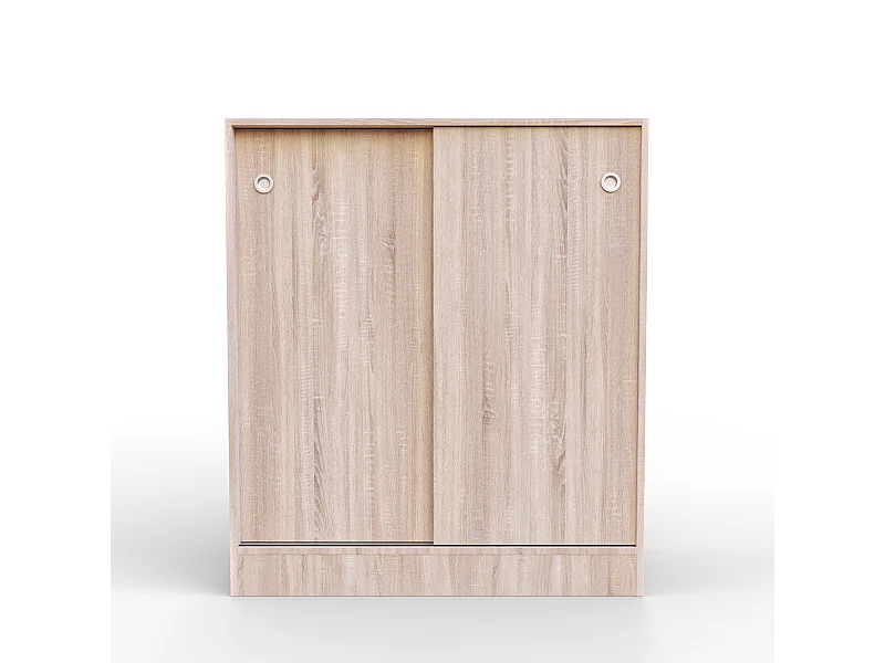 Armario bajo Puertas correderas con estantes Multiusos Zapatero estantería Oficina (Cambrian) - Buyqualia