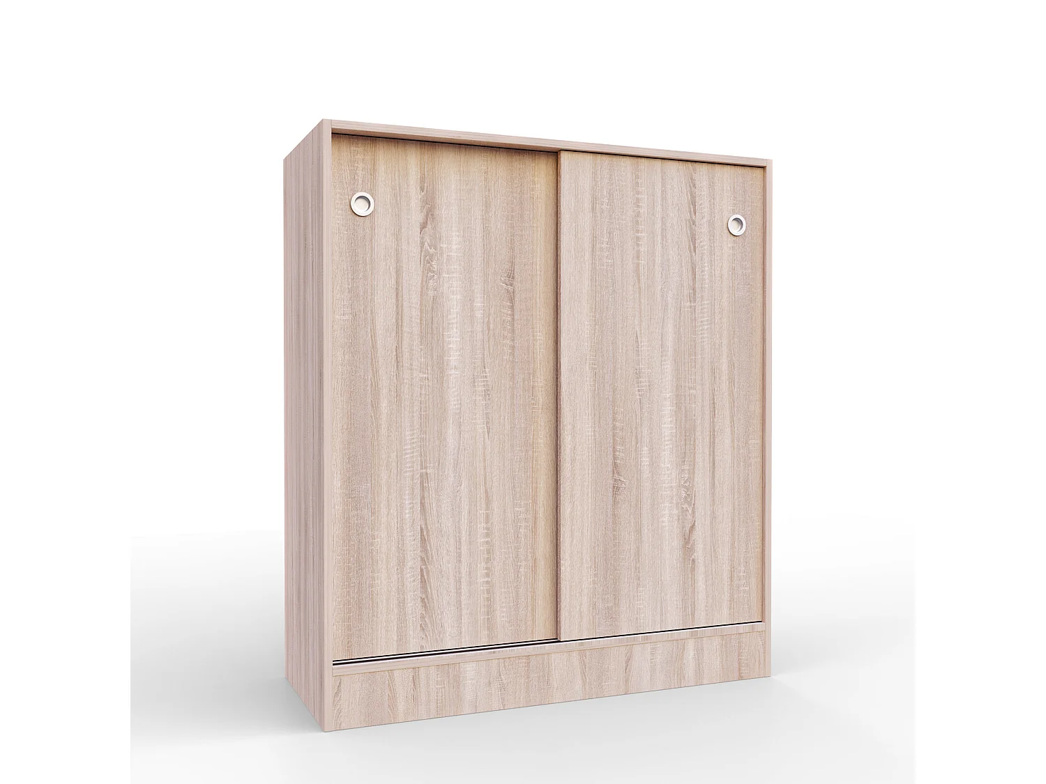 Armario bajo Puertas correderas con estantes Multiusos Zapatero estantería Oficina (Cambrian) - Buyqualia