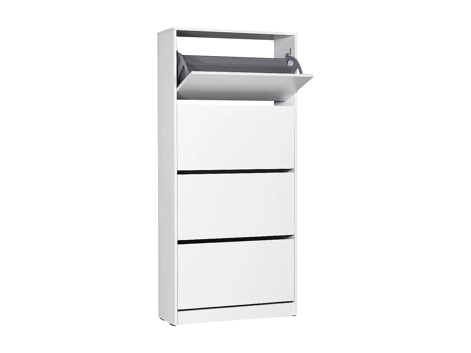 Mueble Zapatero con Cuatro cajones abatibles en Color (Blanco)  - Buyqualia