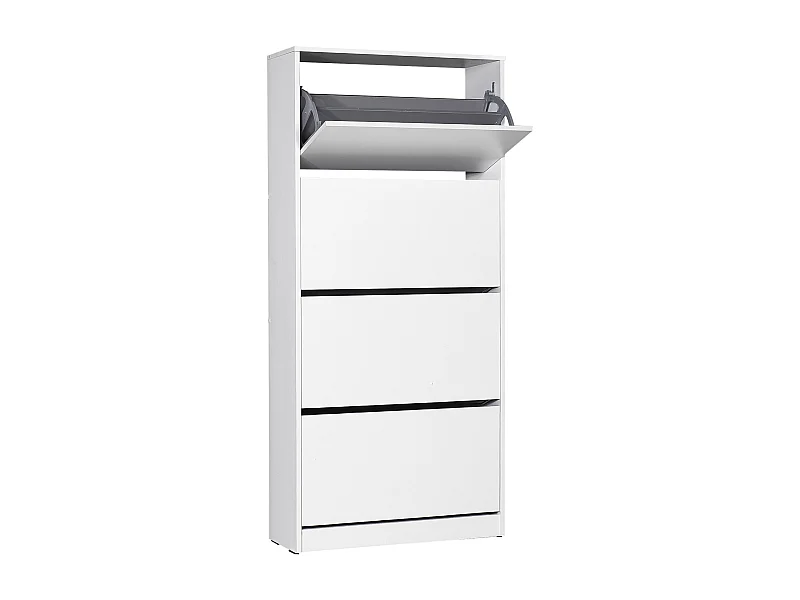 Mueble Zapatero con Cuatro cajones abatibles en Color (Blanco)  - Buyqualia