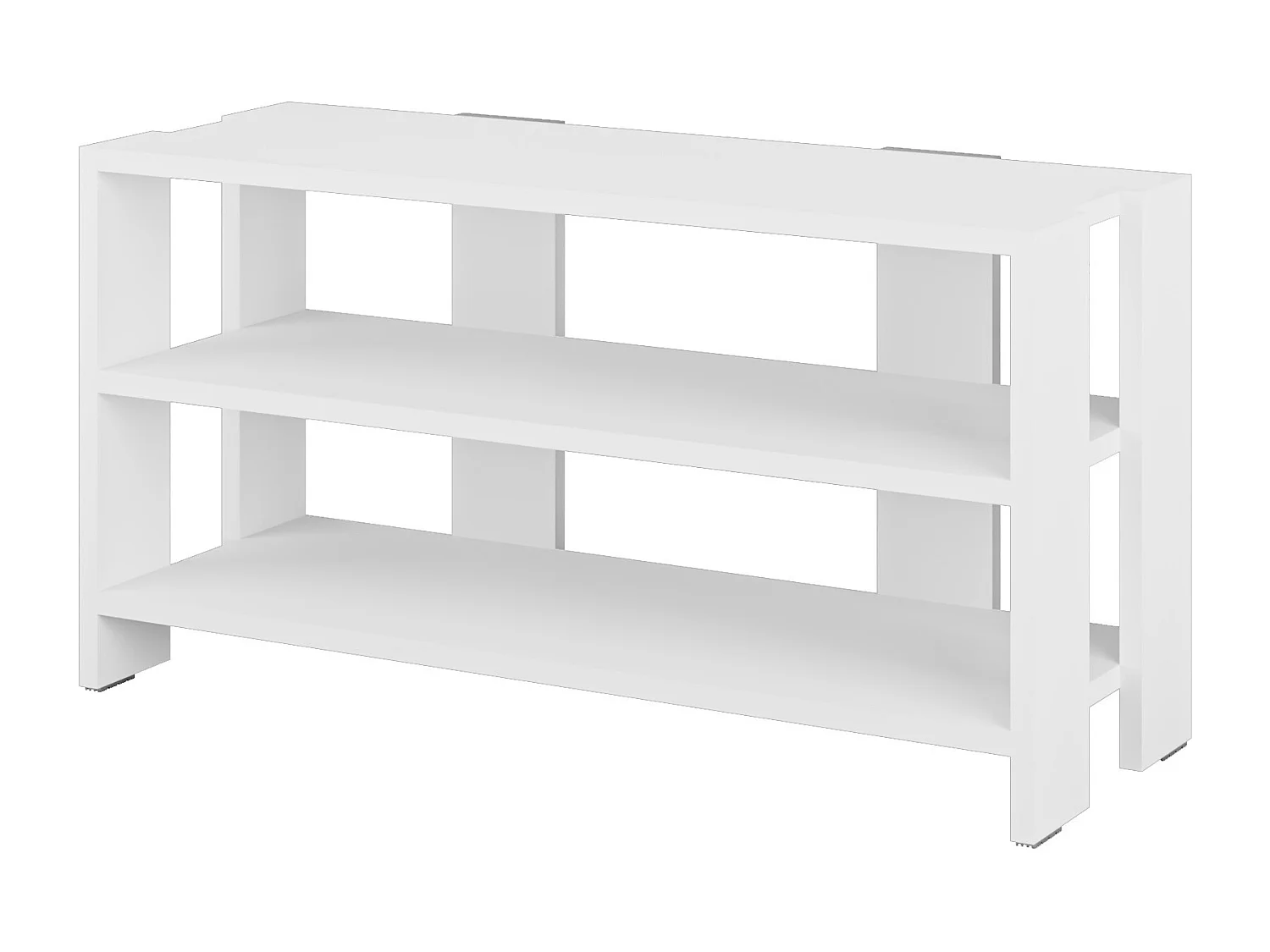 Mueble zapatero banco para zapatos rack para zapatos (alto 43 / ancho 84 fondo 31) en color (BLANCO) -Buyqualia