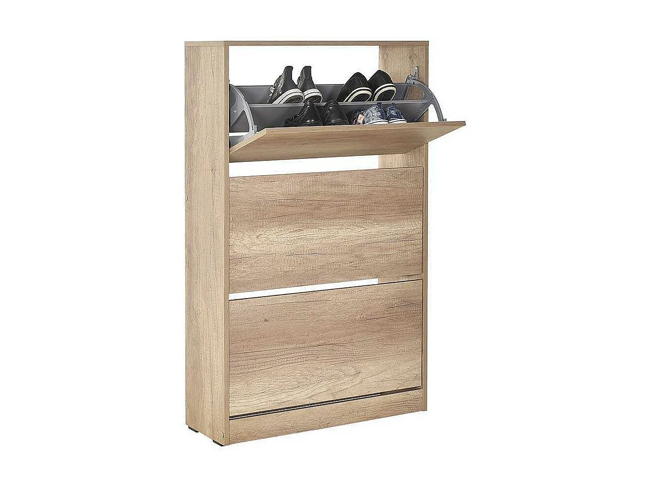 Mueble Zapatero con Tres cajones abatibles en Color (Cambrian) 119x73x26 cm - Buyqualia