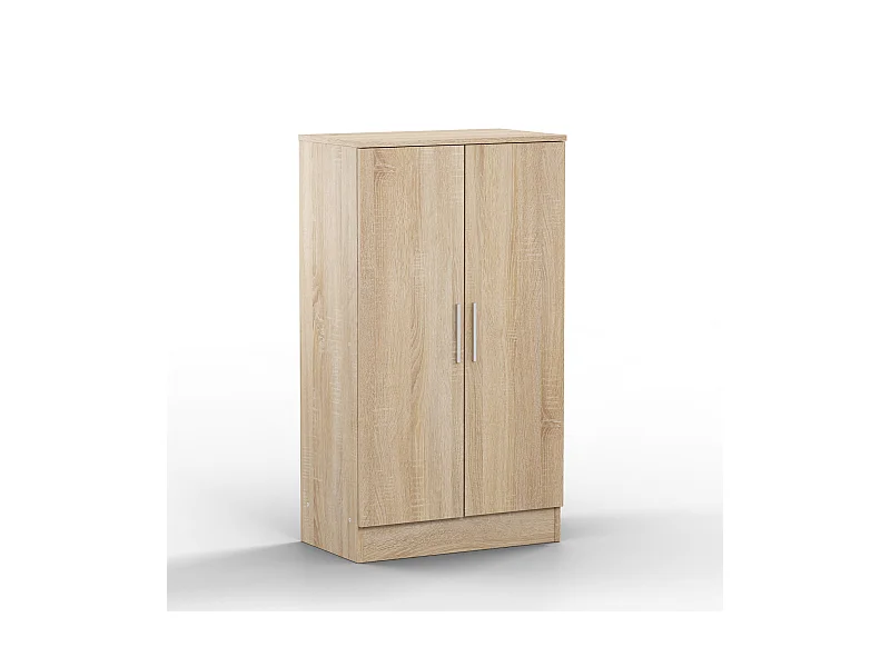 Mueble Zapatero Dos Puertas Color (Roble)(107x60x35 cm) - Buyqualia