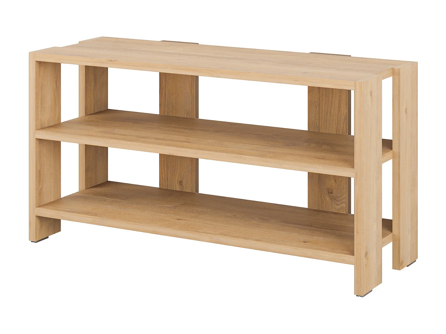 Mueble zapatero banco para zapatos rack para zapatos (alto 43 / ancho 84 fondo 31) en color (ROBLE) - Buyqualia