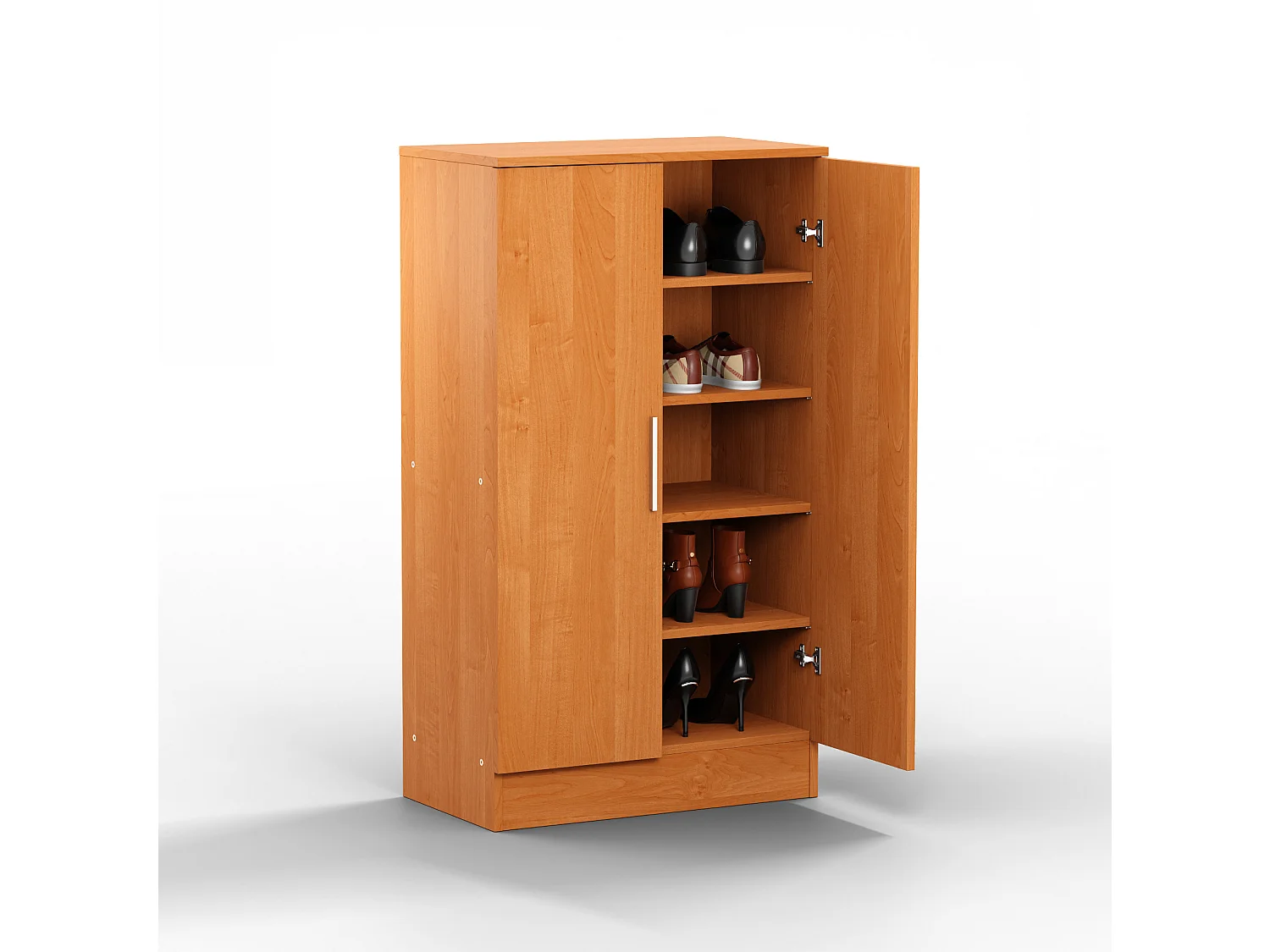 Zapatero Dos Puertas Color (Cerezo)(107x60x35 cm) -Buyqualia