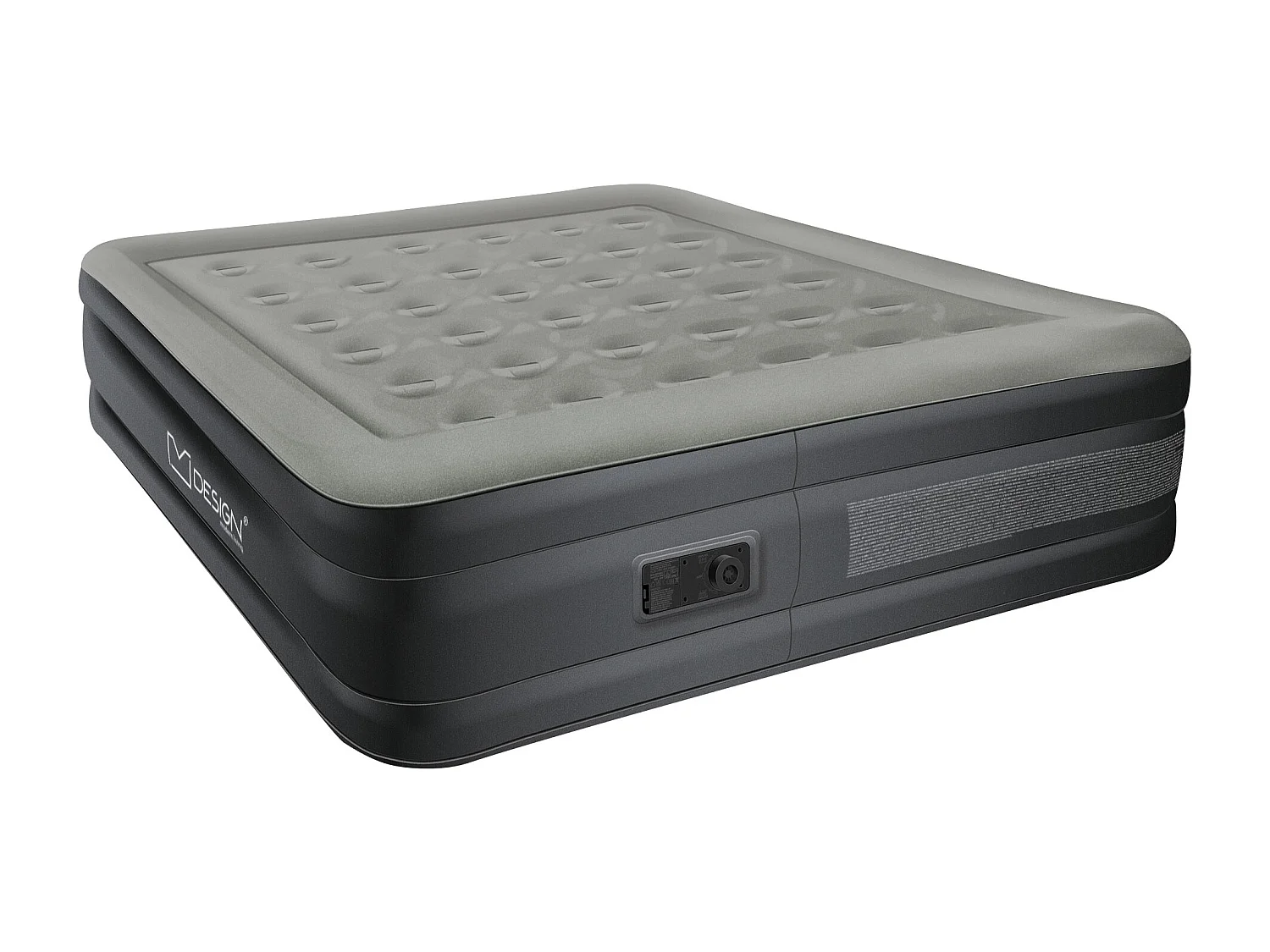 Colchón de aire para 2 prs. 203x157x47cm cama autoinflable con bomba eléctrica