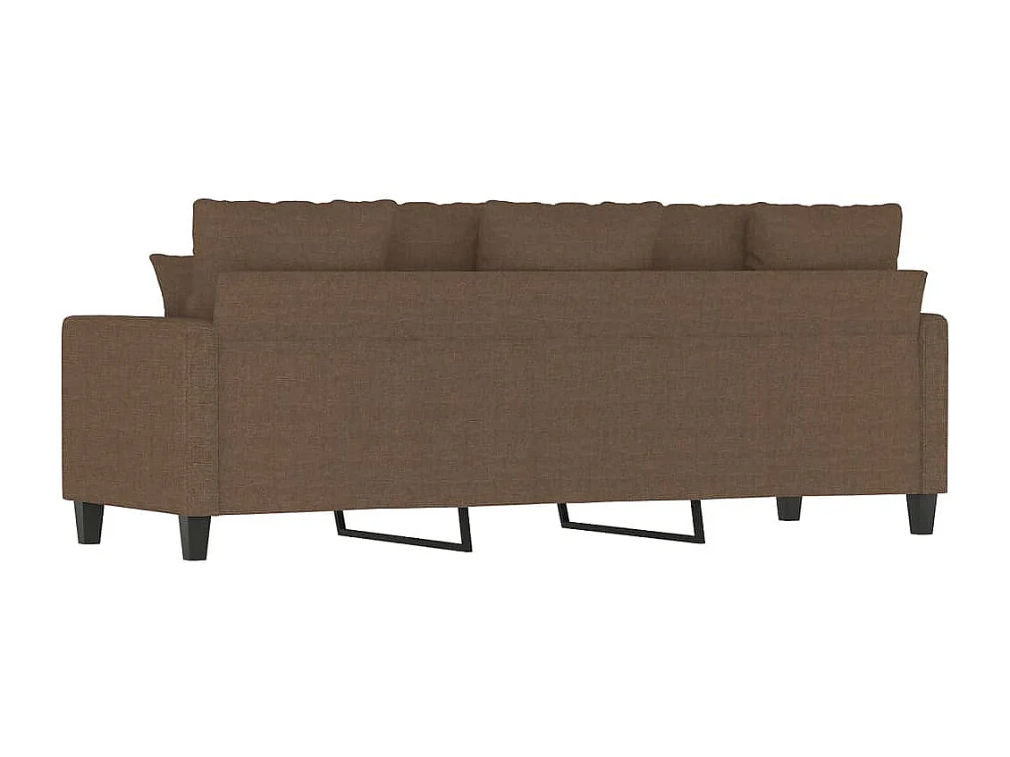 Canapé à 3 places Marron 180 cm Tissu
