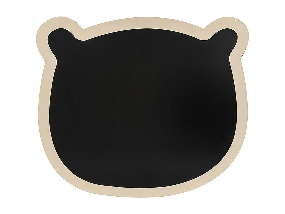 Tableau Ardoise Murale "Ourson" 53cm Noir