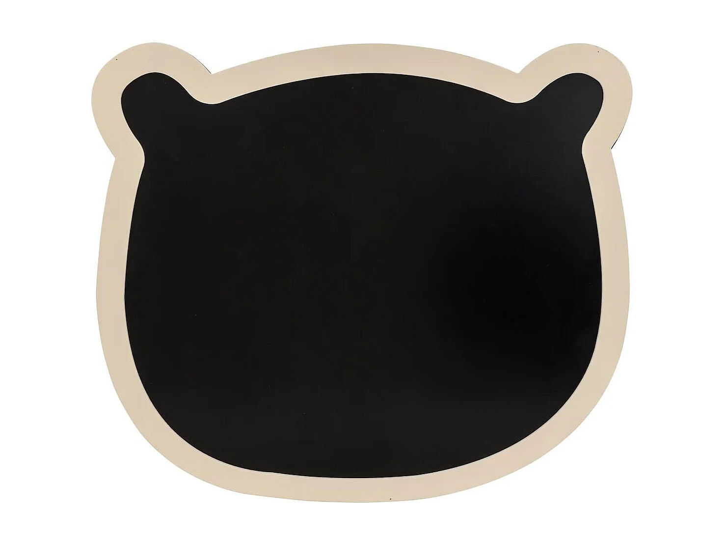 Tableau Ardoise Murale "Ourson" 53cm Noir