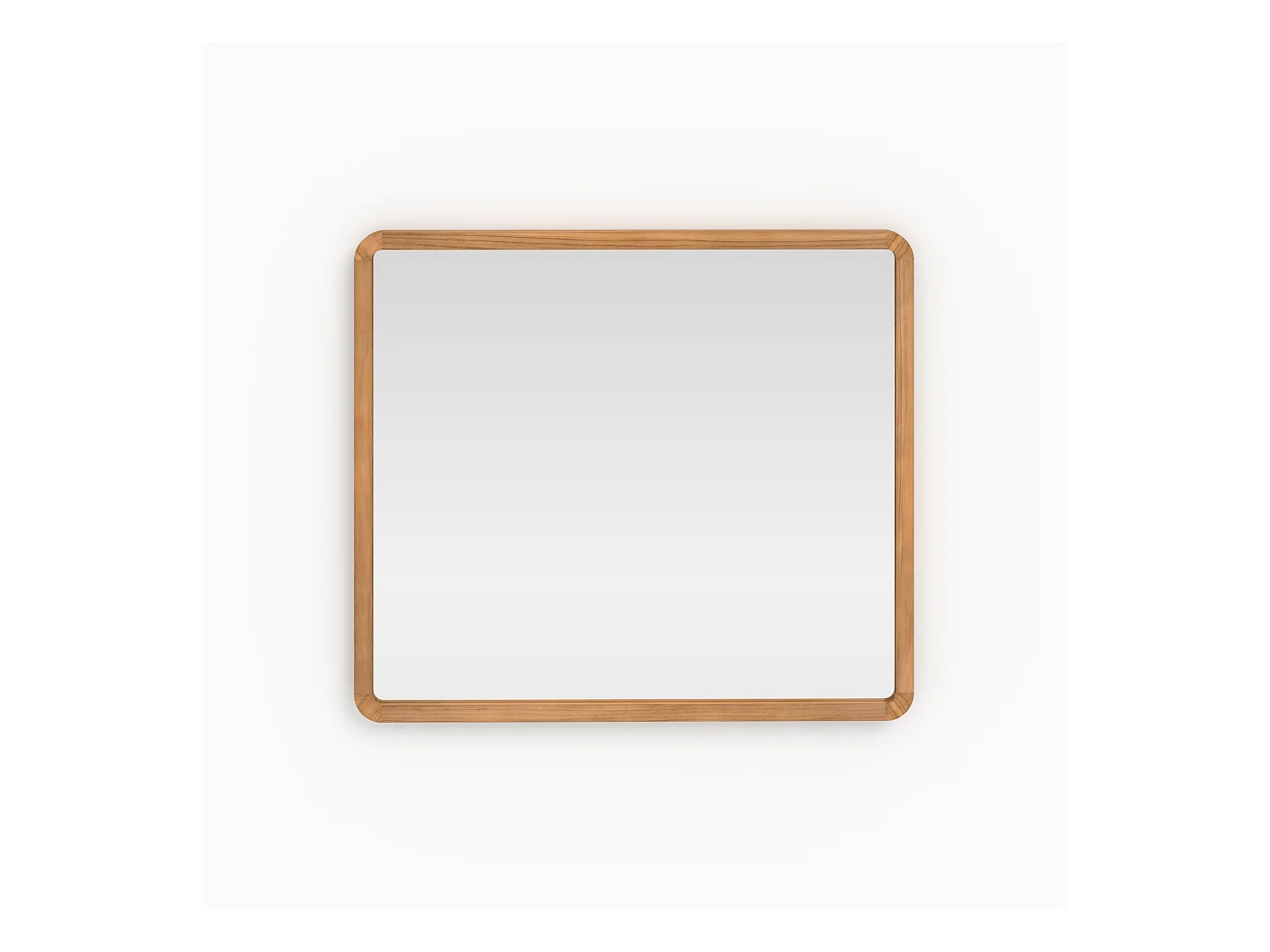 Miroir mural de salle de bain en bois de teck - Vea