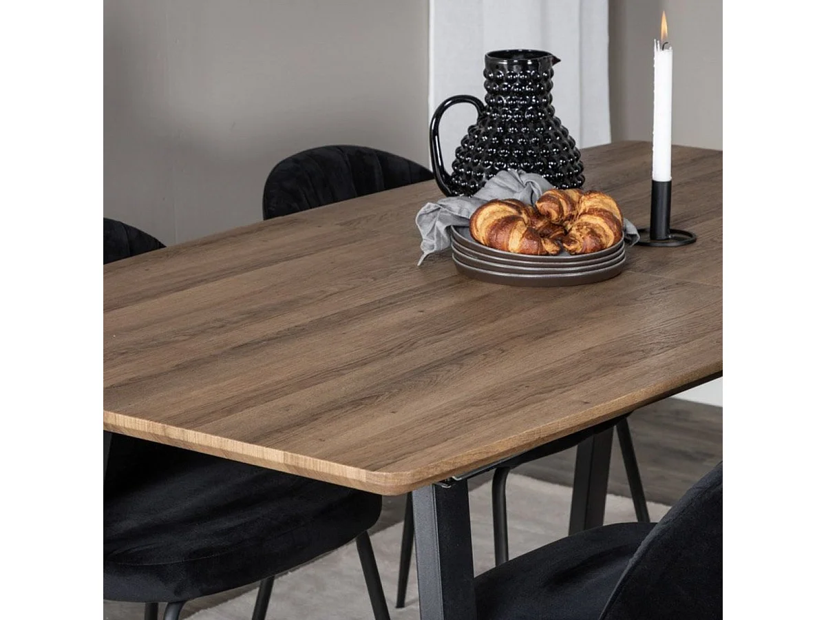 Table à Manger Extensible "Inca" 160-200cm Marron