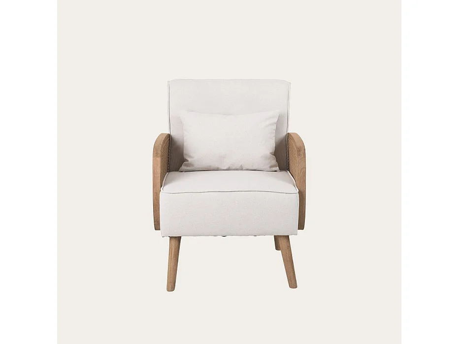 Poltrona tessile e schiuma pu naturale 49x83