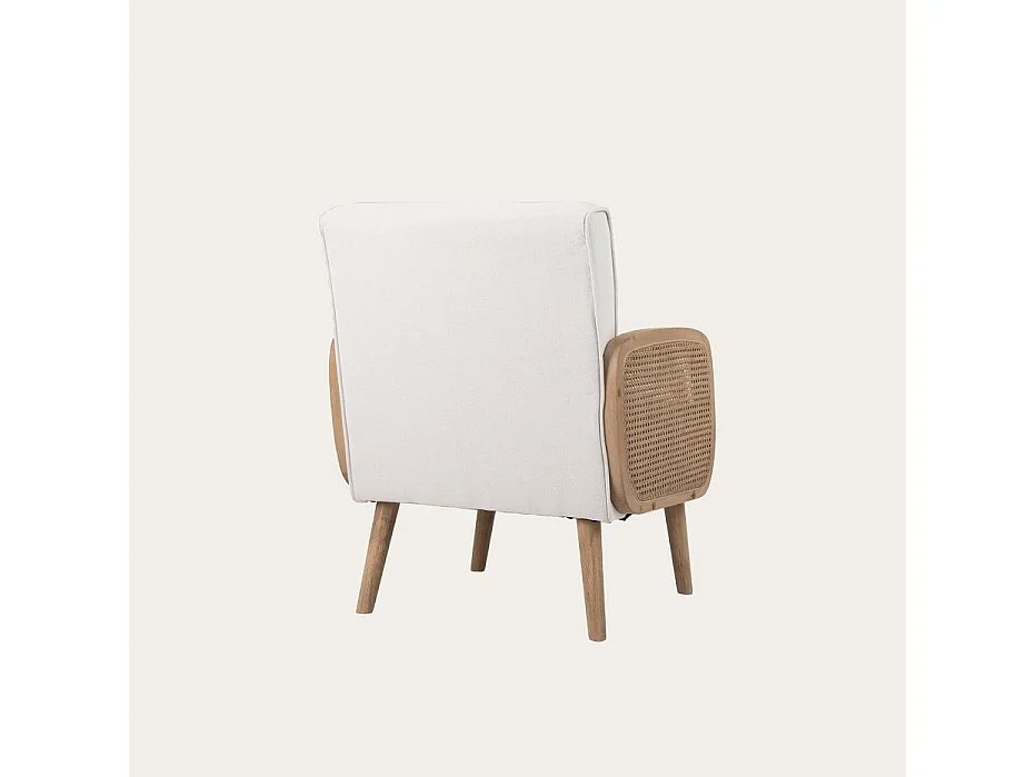 Fauteuil textile et mousse pu naturel 57x83