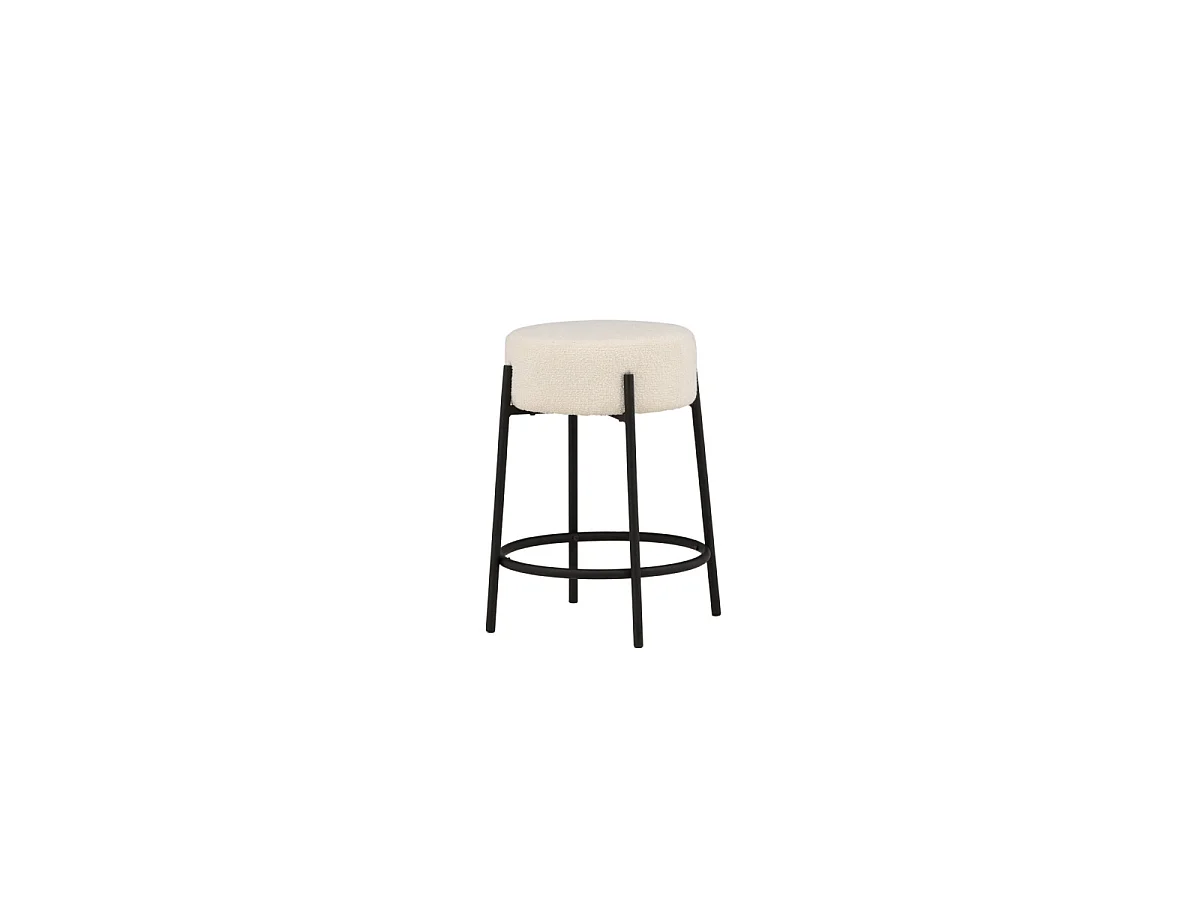 Sgabello da bar Tucson, altezza 60 cm, bianco.