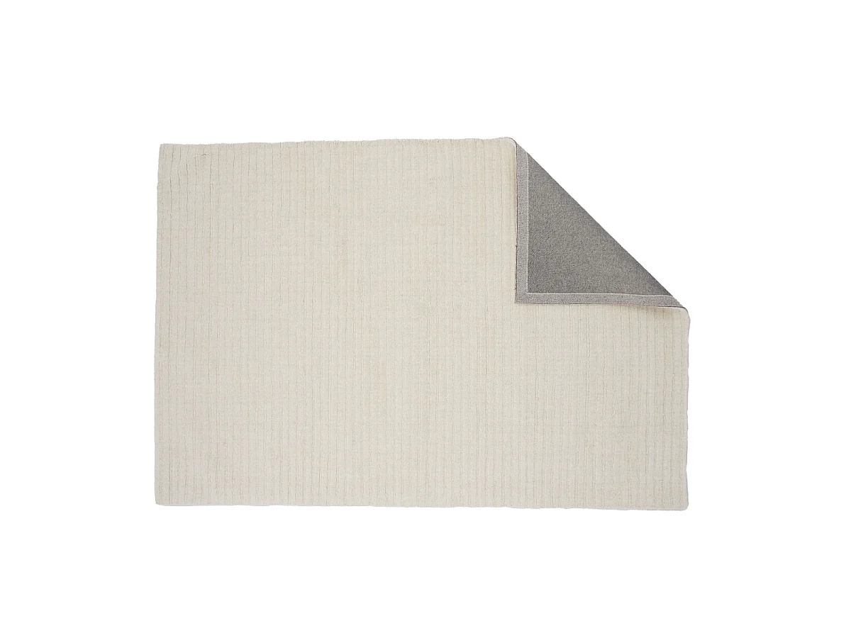 Milton vloerkleed 300x202cm wit.