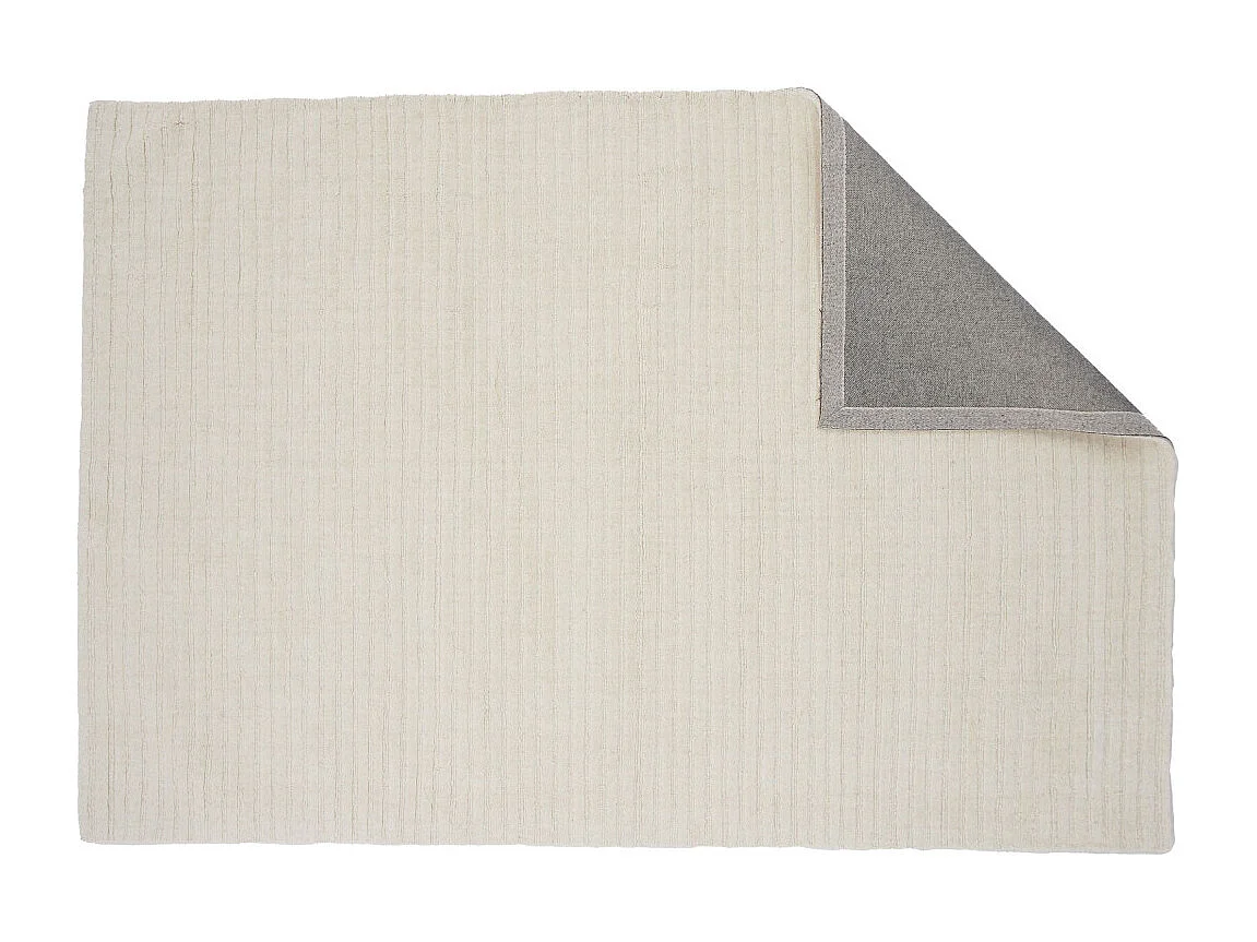 Tapis Déco en Laine "Milton" 162x230cm Blanc