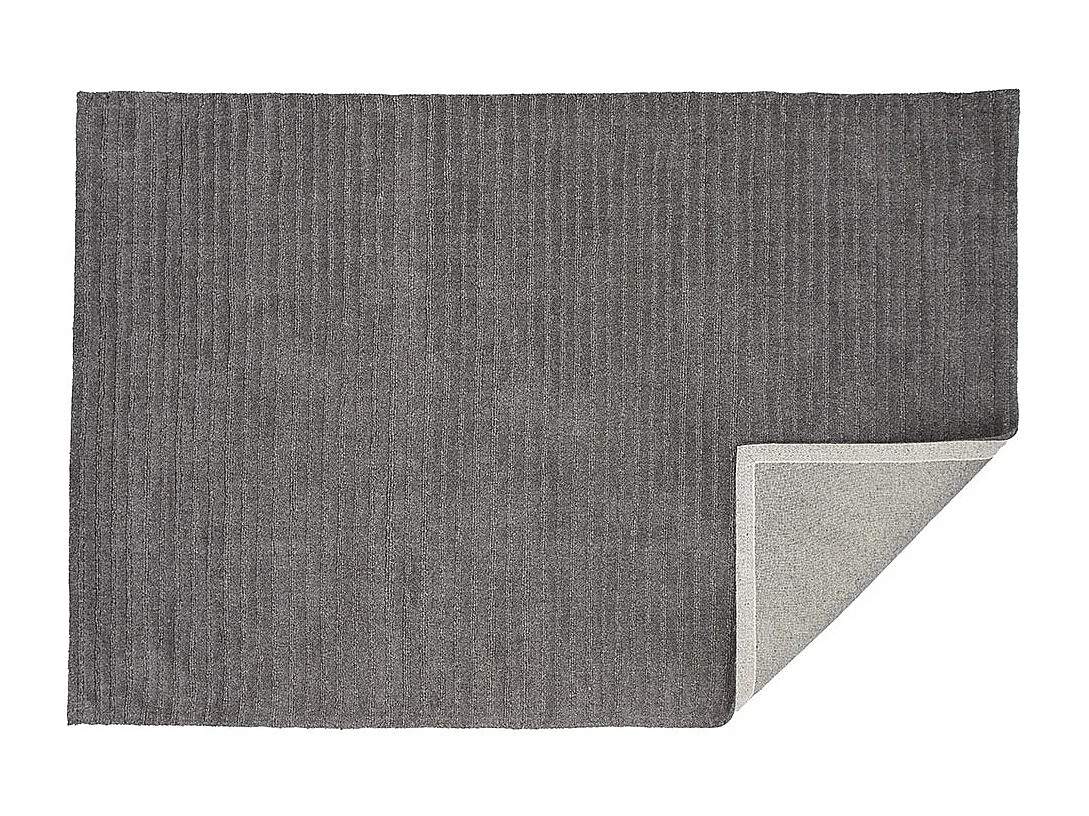Milton vloerkleed 300x202cm donkergrijs.