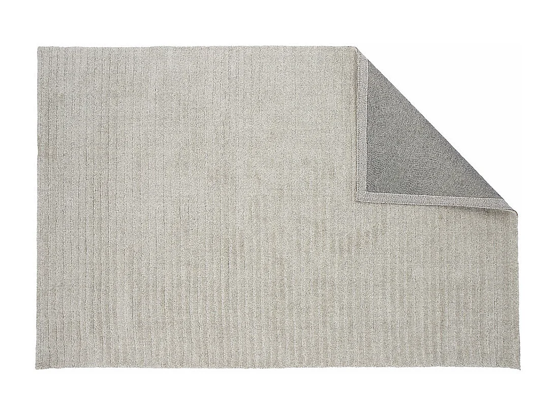 Tapis Déco en Laine "Milton" 162x230cm Gris Clair