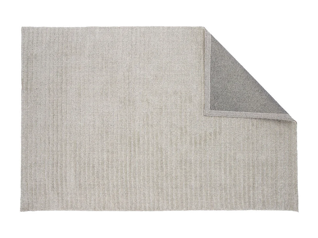 Tapis Déco en Laine "Milton" 162x230cm Gris Clair