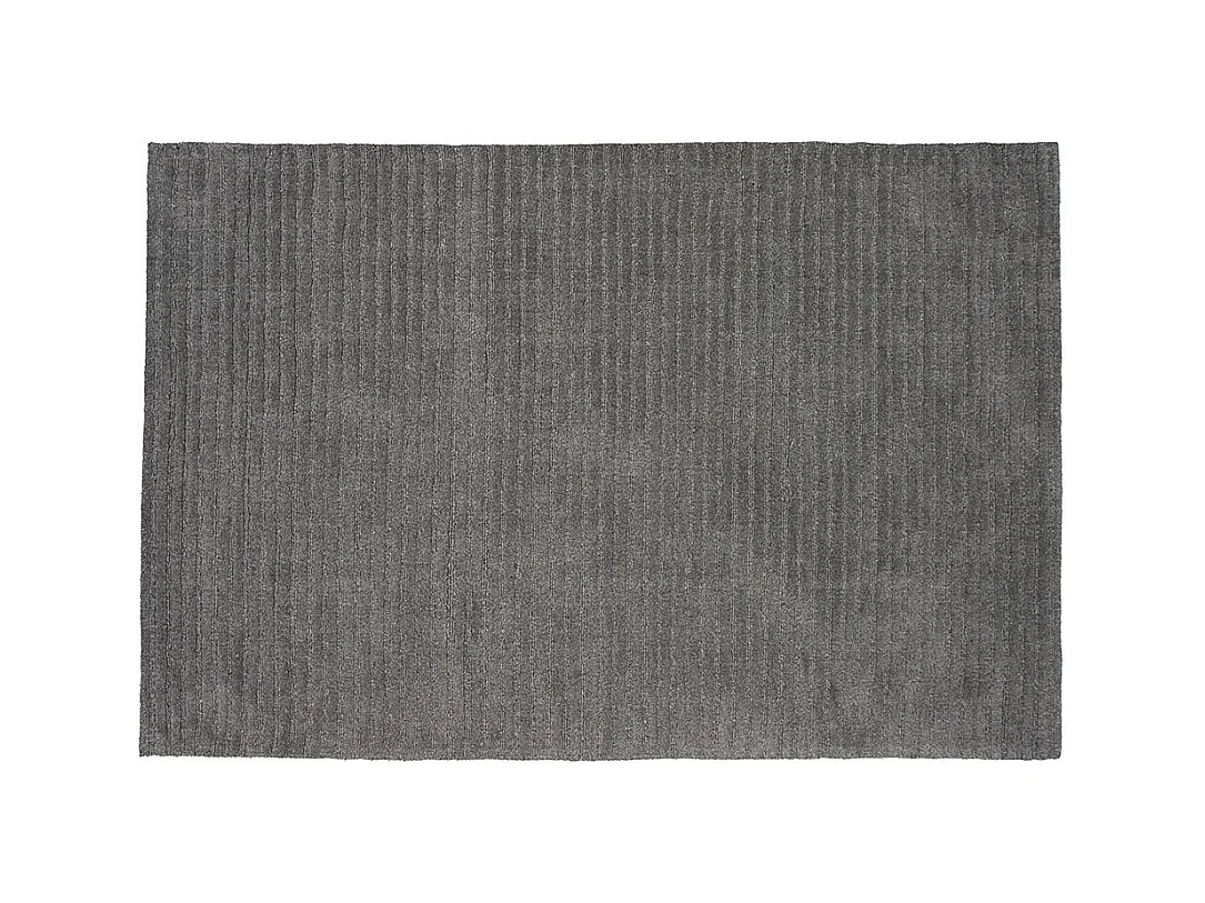 Tapis Déco en Laine "Milton" 162x230cm Gris Foncé