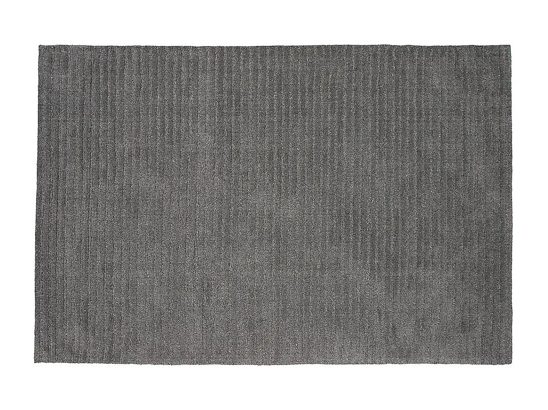 Tapis Déco en Laine "Milton" 162x230cm Gris Foncé
