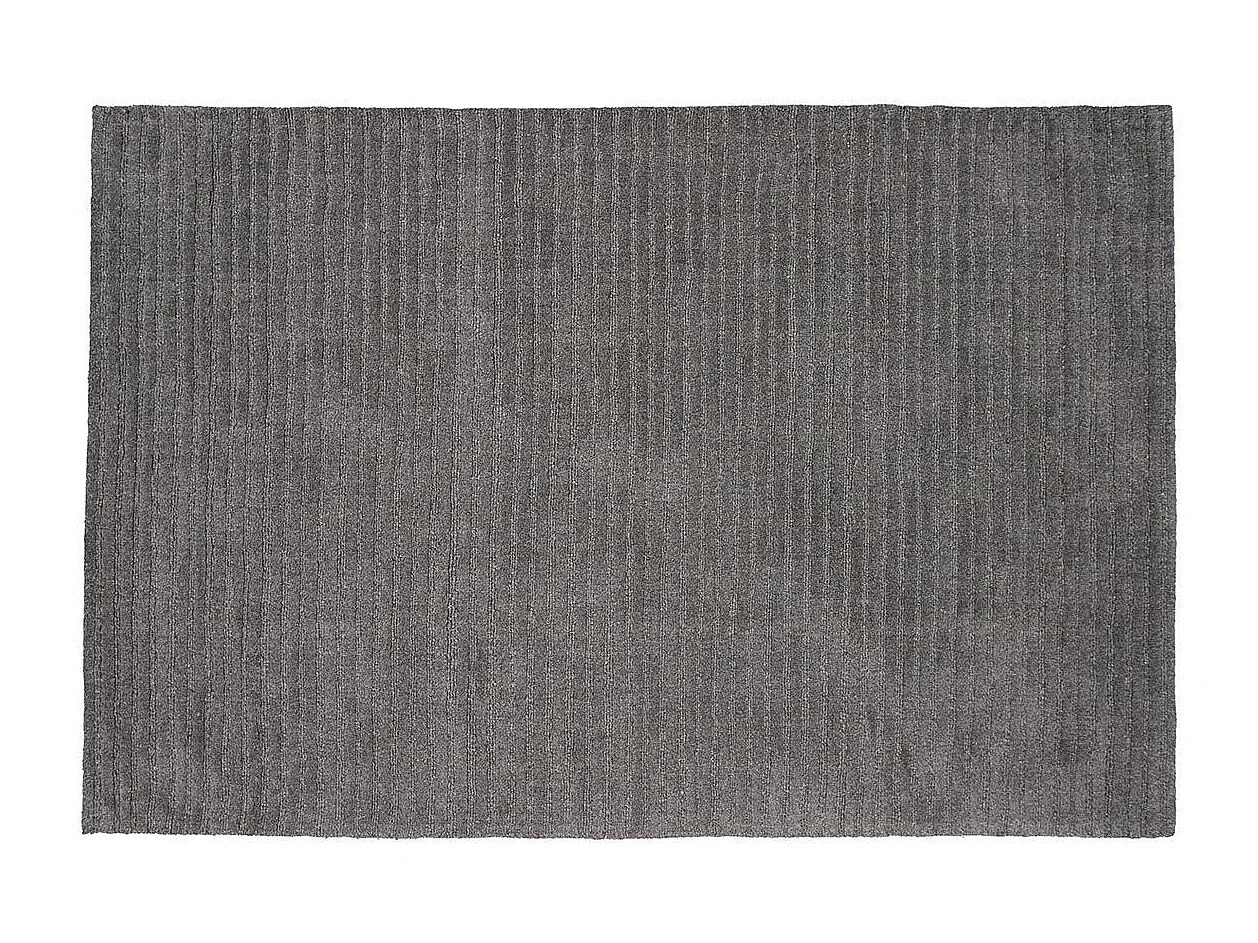 Tapis Déco en Laine "Milton" 162x230cm Gris Foncé