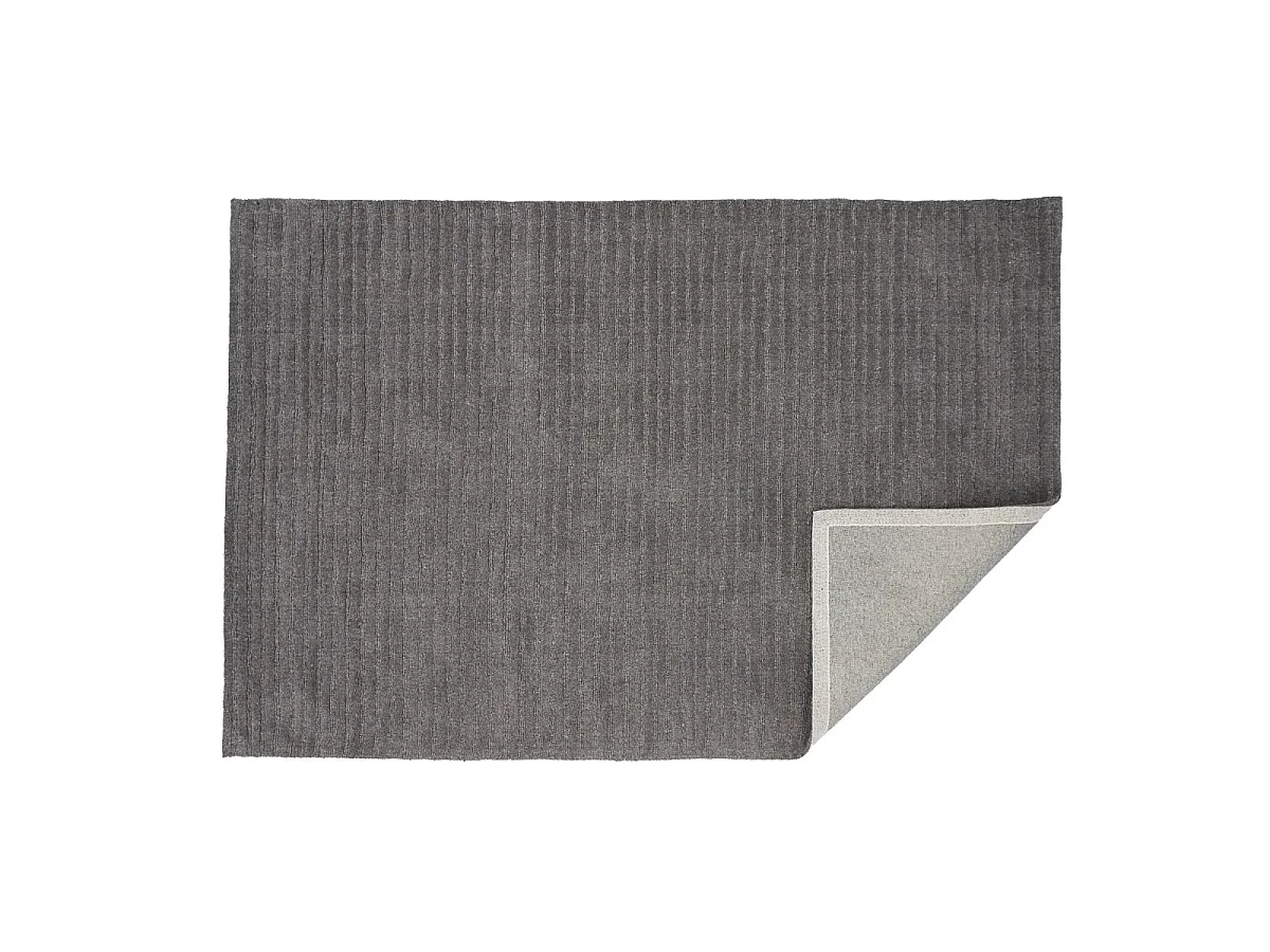 Milton Teppich 230x162cm dunkel grau.