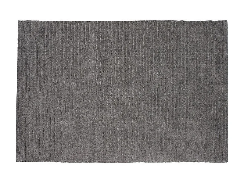 Tapis Déco en Laine "Milton" 162x230cm Gris Foncé