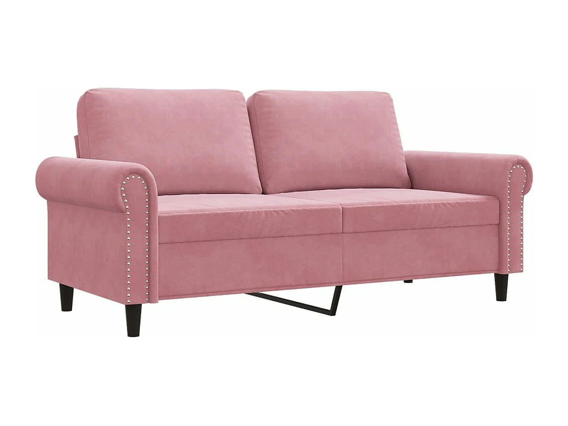 2-Sitzer-Sofa Rosa 140 cm Samt