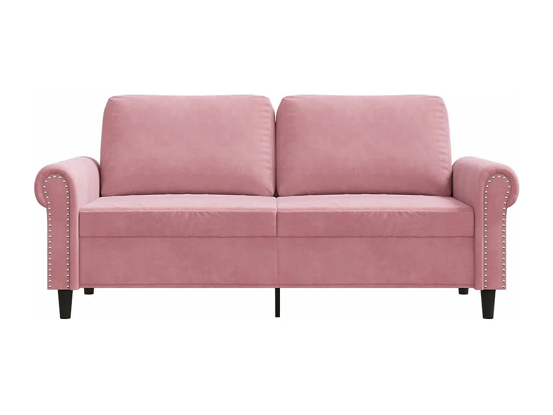 2-Sitzer-Sofa Rosa 140 cm Samt