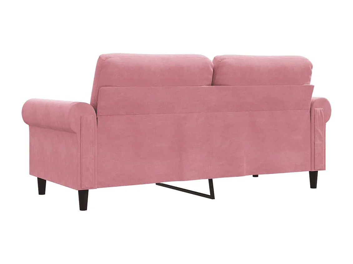 2-Sitzer-Sofa Rosa 140 cm Samt