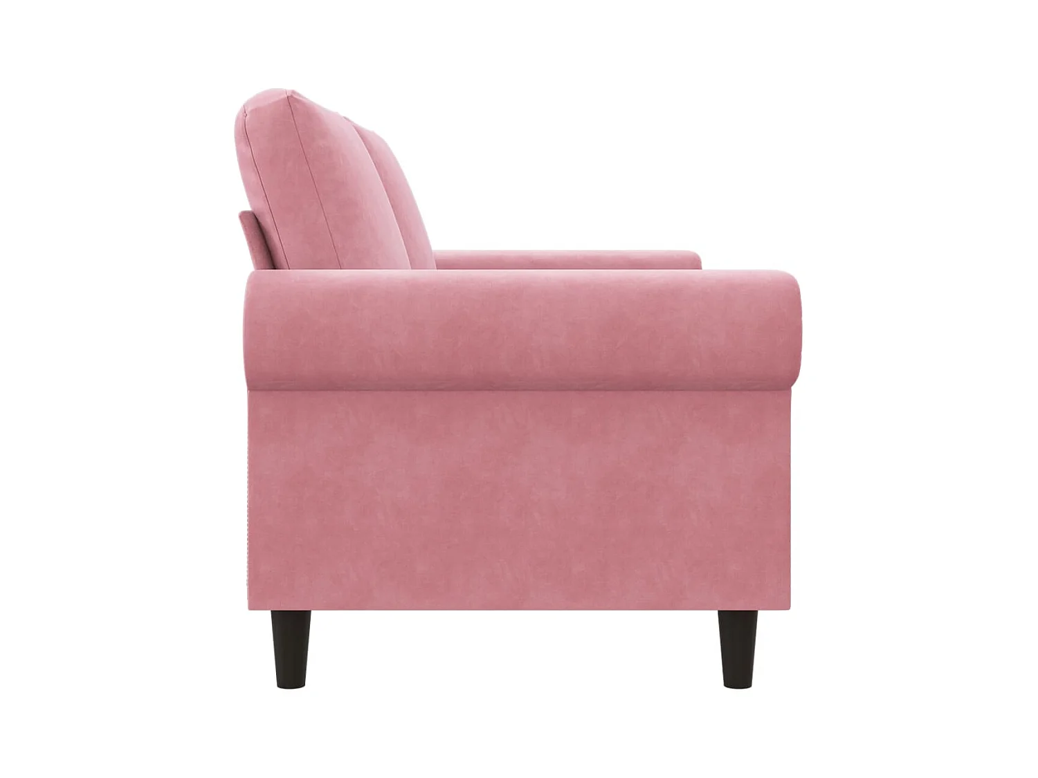2-Sitzer-Sofa Rosa 140 cm Samt