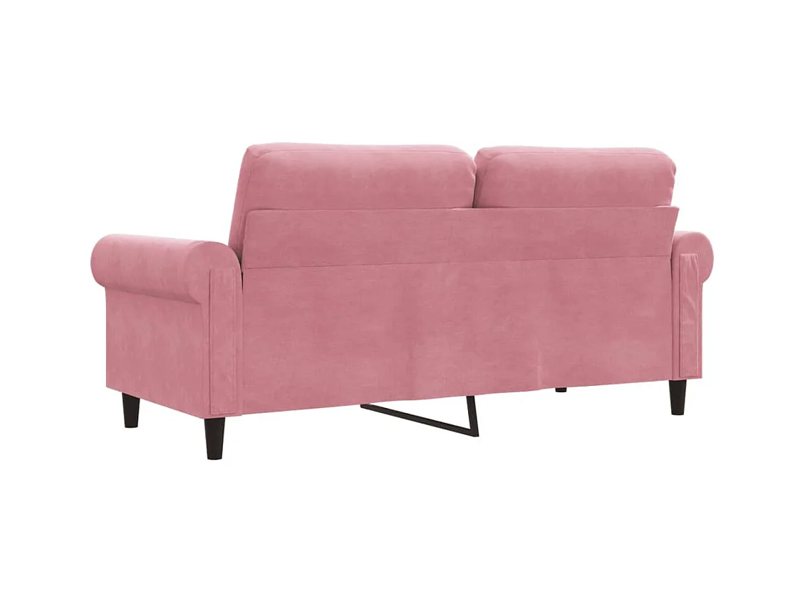 2-Sitzer-Sofa Rosa 140 cm Samt