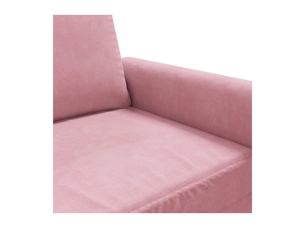 2-Sitzer-Sofa Rosa 140 cm Samt