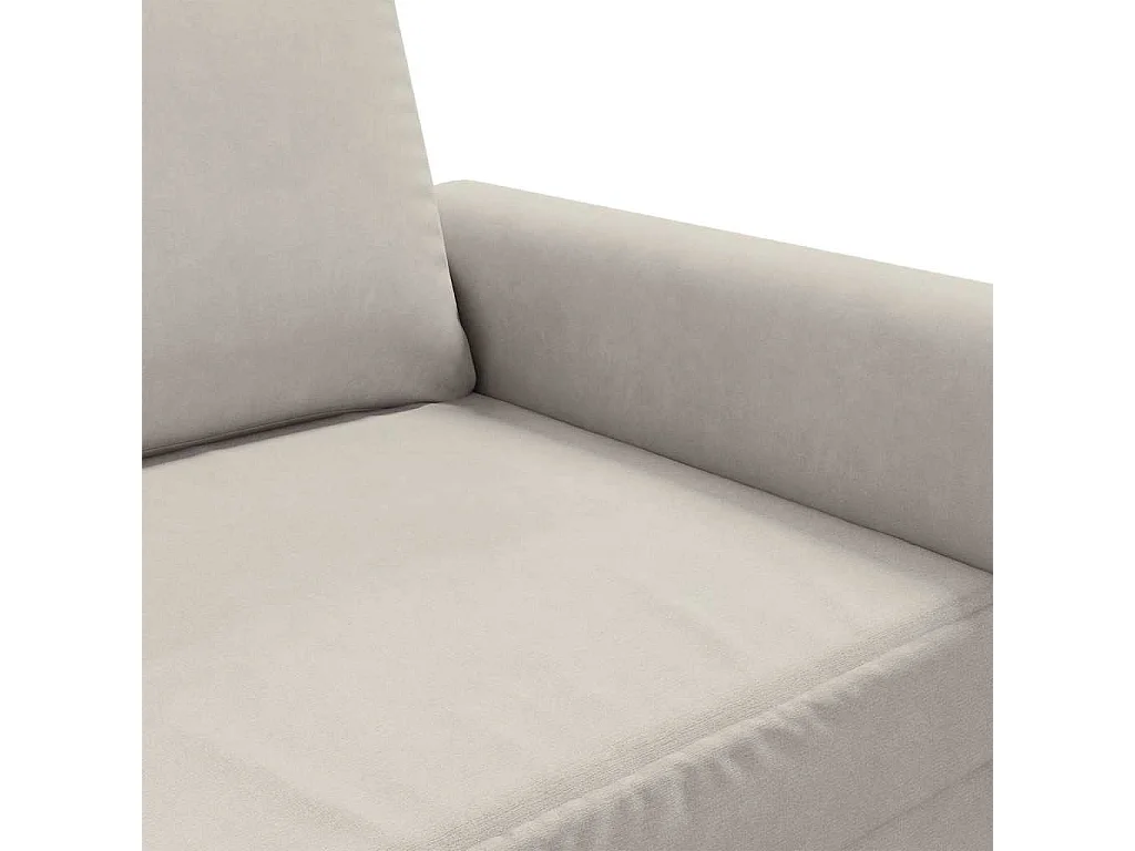 2-Sitzer-Sofa Creme 140 cm Samt