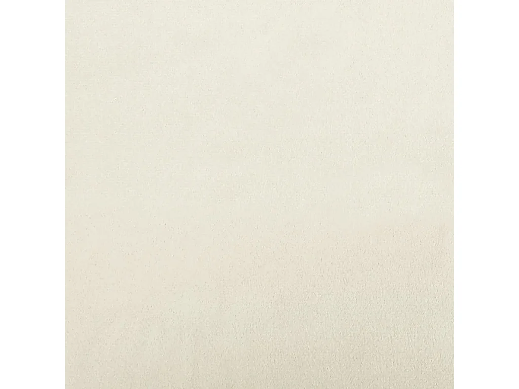 Sofá de 2 lugares veludo 120 cm cor creme