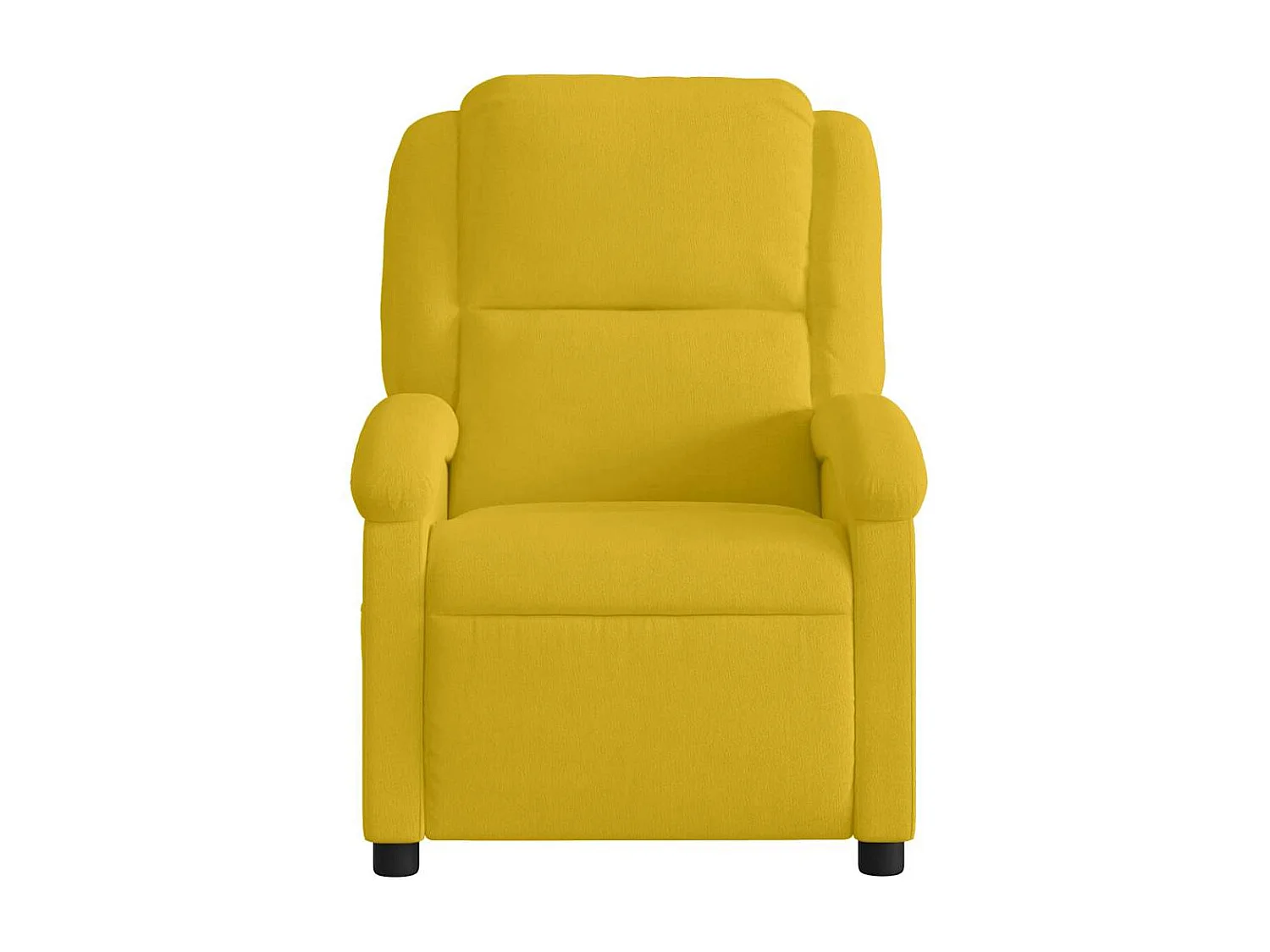 Fauteuil de massage inclinable jaune velours