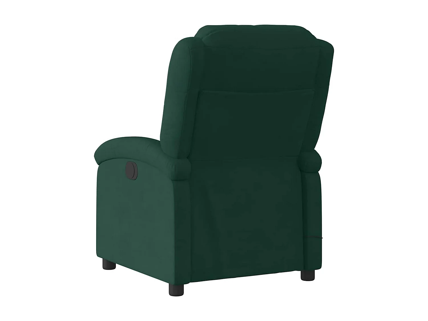 Massagesessel Dunkelgrün Samt