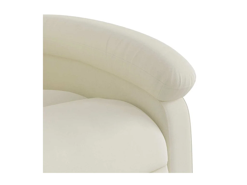 Massagesessel Creme Samt