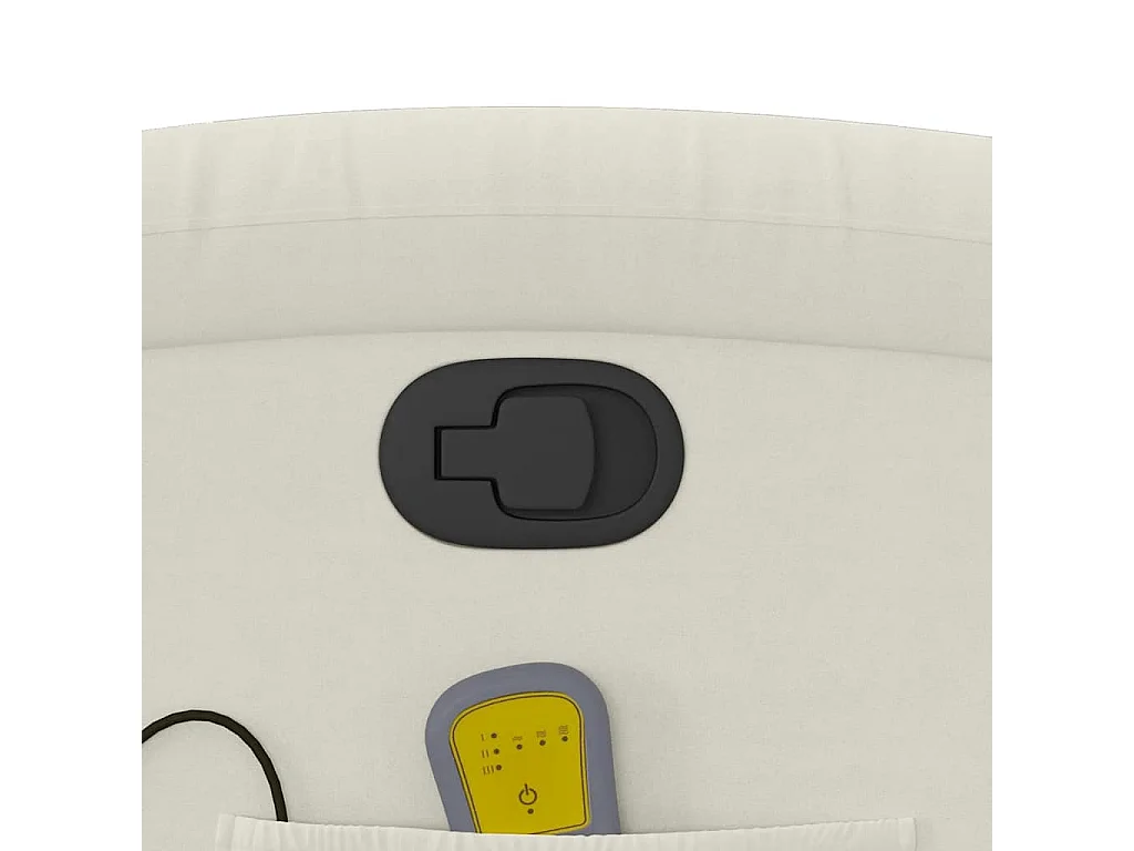 Fauteuil de massage inclinable crème velours