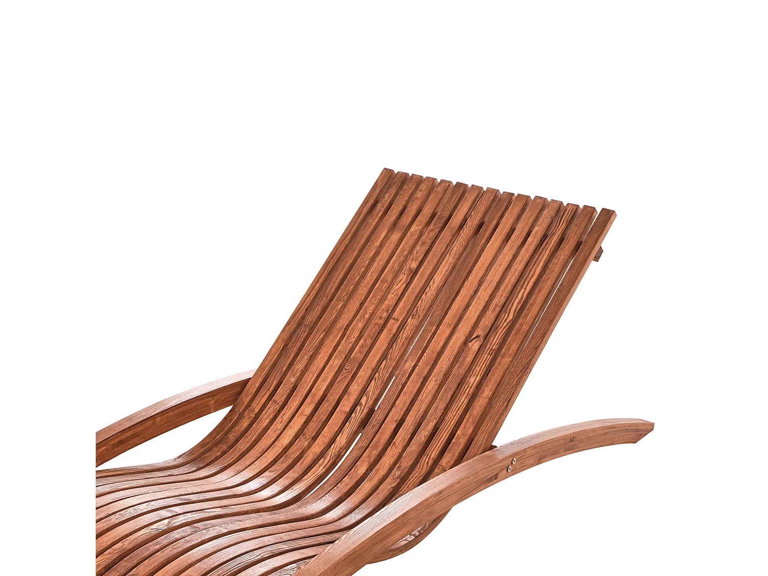 Leżak ogrodowy TANARO Drewno modrzewiowe Brązowy