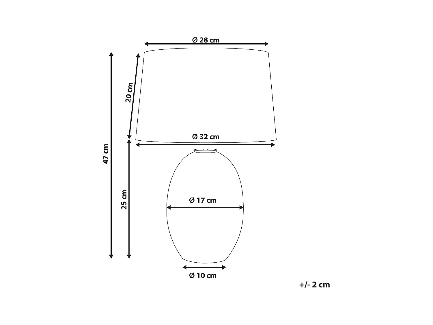 Lampe à poser BONELLI Gris
