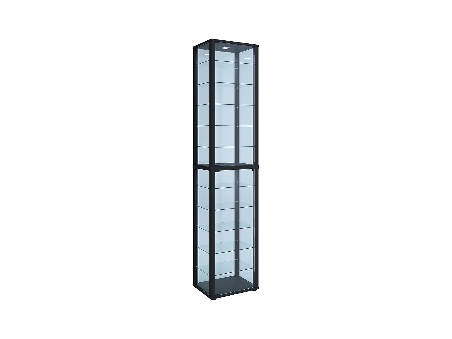 Standing cabinet Kavisa Black H. 227 x W. 50 x D. 38 cm