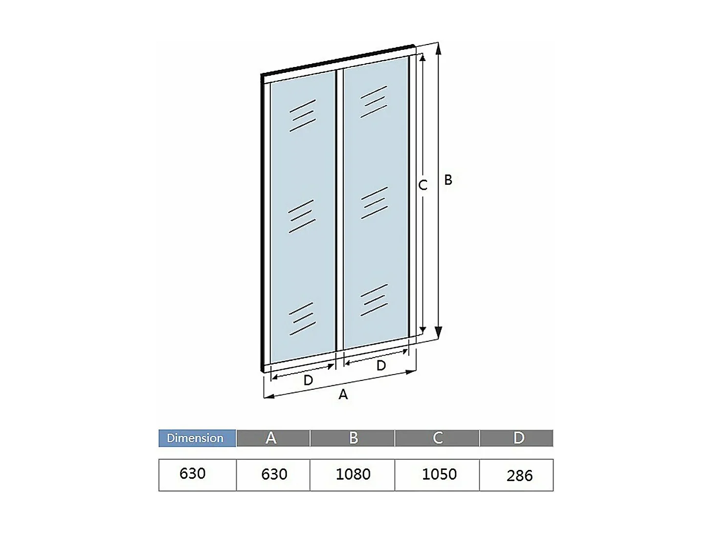 AICA Verrière Atelier en aluminium noir mat 63x108cm,Vitrage trempé 4mm,2 carreaux Verrière fixe,kit de verrière et vitrage