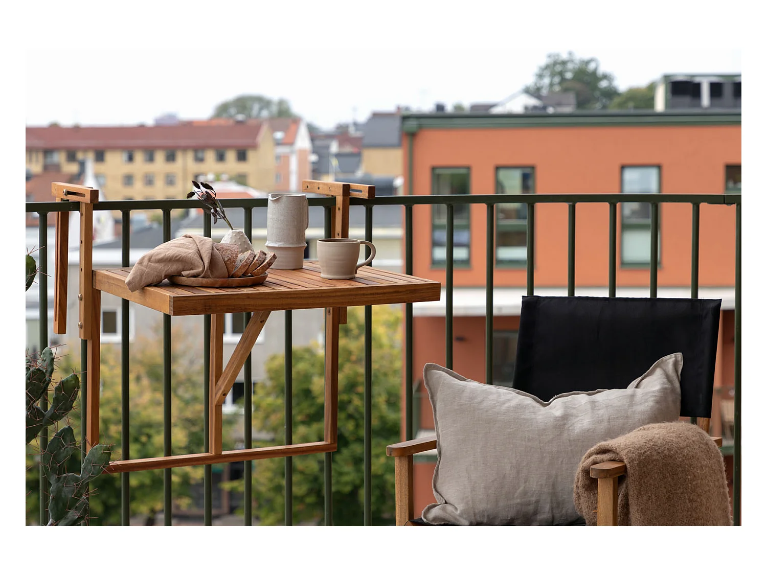Table de Balcon en Bois "Marion" 60cm Naturel